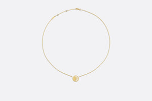 Rose Céleste Necklace • Yellow and White Gold, Diamond, Onyx and Mother-of-pearl