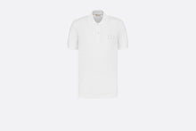 Load image into Gallery viewer, Polo Shirt with &#39;CD Icon&#39; Signature • White Cotton Piqué
