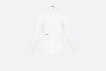Load image into Gallery viewer, Shirt with Bee Embroidery • White Cotton Poplin
