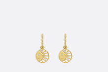 Load image into Gallery viewer, Rose Céleste Earrings • Yellow and White Gold, Diamond, Mother-of-pearl and Onyx
