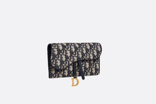 Load image into Gallery viewer, Saddle Long Wallet • Blue Dior Oblique Jacquard
