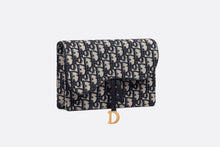 Load image into Gallery viewer, Saddle Pouch • Blue Dior Oblique Jacquard
