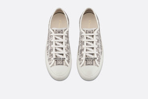 Walk'n'Dior Sneaker • Gray Dior Oblique Embroidered Cotton