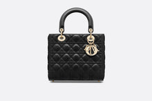 Load image into Gallery viewer, Medium Lady Dior Bag • Black Lambskin
