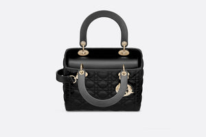 Medium Lady Dior Bag • Black Lambskin