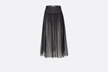 Load image into Gallery viewer, Pleated skirt • Black Point d&#39;Esprit Tulle
