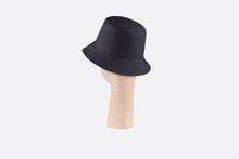 Load image into Gallery viewer, Reversible Teddy-D Dior Oblique Short Brim Bucket Hat • Black Cotton
