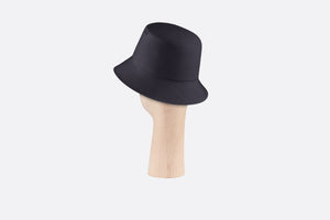 Reversible Teddy-D Dior Oblique Short Brim Bucket Hat • Black Cotton