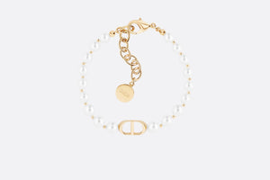 30 Montaigne Bracelet • Gold-Finish Metal and White Resin Pearls