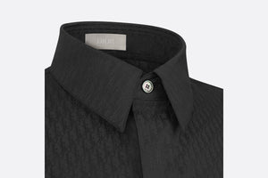 Shirt with Dior Oblique Motif • Black Cotton Jacquard