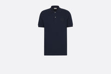 Load image into Gallery viewer, Polo Shirt with &#39;CD Icon&#39; Signature • Navy Blue Cotton Piqué
