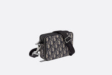 Load image into Gallery viewer, Pouch with Shoulder Strap • Beige and Black Dior Oblique Jacquard
