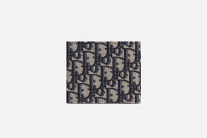 Compact Wallet • Beige and Black Dior Oblique Jacquard