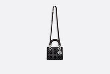 Load image into Gallery viewer, Mini Lady Dior Bag • Black Strass Cannage Satin
