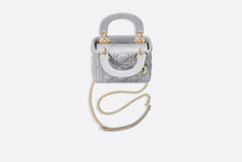 Load image into Gallery viewer, Mini Lady Dior Bag • Opaline Gray Pearlescent Cannage Lambskin
