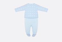 Load image into Gallery viewer, Cannage Sleepsuit • Sky Blue Cotton Poplin
