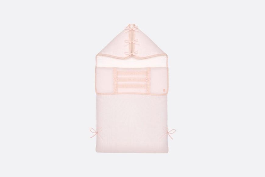 Bunting Bag • Pink Interlock and Cotton Voile