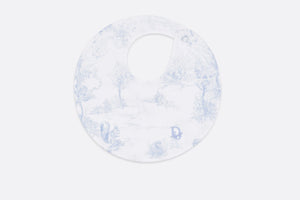 Newborn Gift Set • Pale Blue Cotton Satin with Toile de Jouy Print