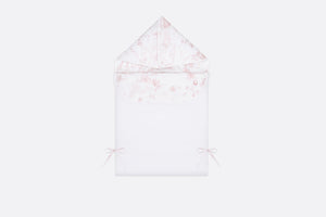 Bunting Bag • Powder Pink Cotton Satin with Toile de Jouy Print