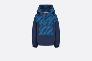 Hooded Anorak • Blue Dior Oblique Water-Repellent Canvas