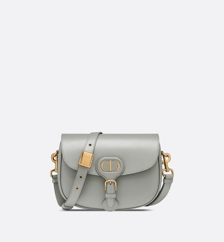 Medium Dior Bobby Bag • Gray Box Calfskin