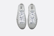 Load image into Gallery viewer, B23 Low-Top Sneaker • White and Navy Blue Dior Oblique Canvas
