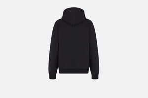 Oversized 'Christian Dior Atelier' Hooded Sweatshirt • Black Cotton Fleece