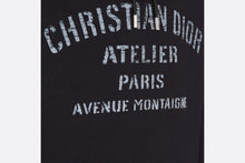 Load image into Gallery viewer, Oversized &#39;Christian Dior Atelier&#39; Hooded Sweatshirt • Black Cotton Fleece
