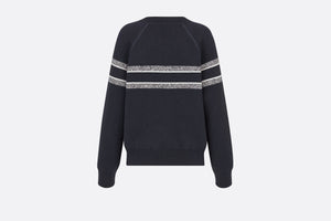 Reversible Sweater • Blue Dior Oblique Cashmere