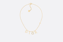 Load image into Gallery viewer, Dio(r)evolution Necklace • Gold-Finish Metal and White Crystals
