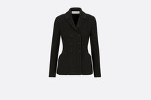 Load image into Gallery viewer, Knited Bar Jacket • Black Wool
