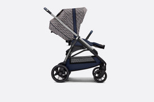Bassinet and Stroller Combo • Blue and Beige Water-Repellent Canvas with Dior Oblique Print