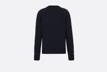 Load image into Gallery viewer, Sweater with Dior Oblique Inserts • Navy Blue Cotton Jersey
