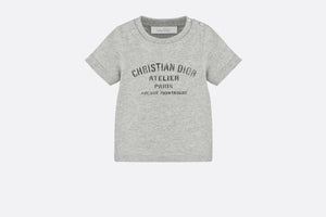 'Christian Dior Atelier' T-Shirt • Light Gray Cotton Jersey