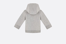 Load image into Gallery viewer, &#39;Christian Dior Atelier&#39; Zipped Hooded Sweatshirt • Light Gray Cotton Fleece
