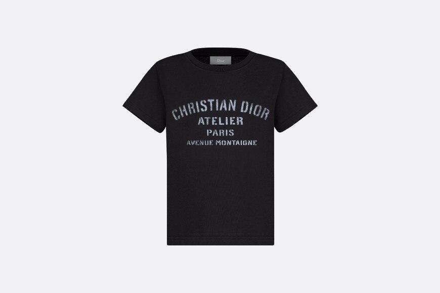 'Christian Dior Atelier' T-Shirt • Black Cotton Jersey