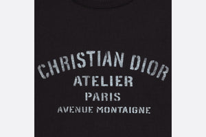 'Christian Dior Atelier' T-Shirt • Black Cotton Jersey