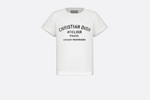 'Christian Dior Atelier' T-Shirt • White Cotton Jersey