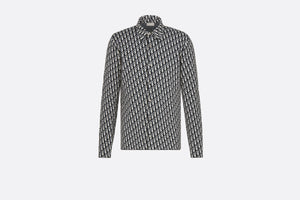 Dior Oblique Overshirt • Beige and Navy Blue Cotton Knit