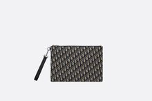 Load image into Gallery viewer, A4 Pouch • Beige and Black Dior Oblique Jacquard
