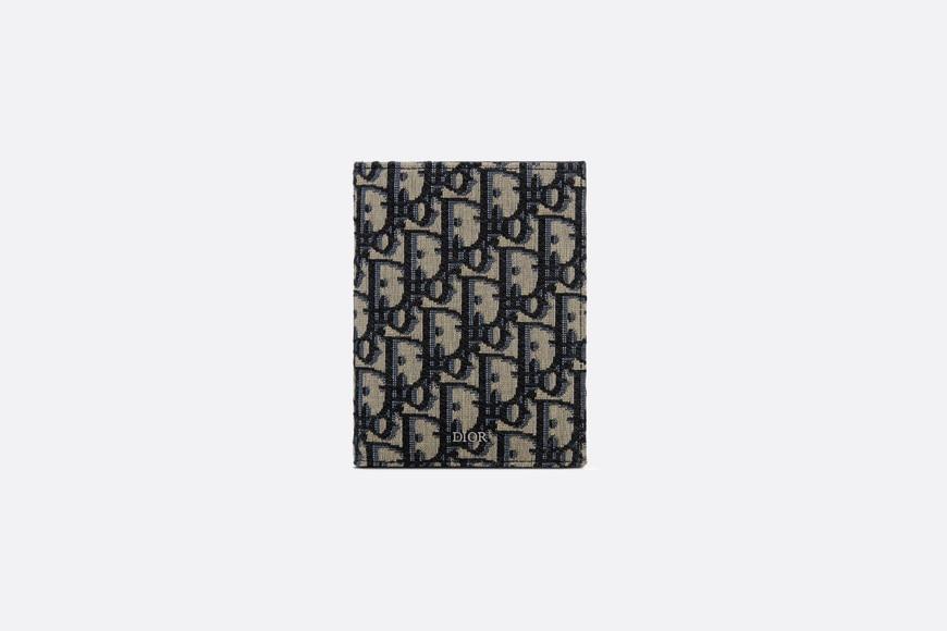 Passport Cover • Beige and Black Dior Oblique Jacquard