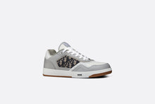 Load image into Gallery viewer, B27 Low-Top Sneaker • Gray and White Smooth Calfskin with Beige and Black Dior Oblique Jacquard
