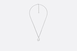 Dior Oblique Pendant Necklace • Silver and Gold-Finish Brass