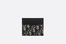 Load image into Gallery viewer, Card Holder • Beige and Black Dior Oblique Jacquard and Black Grained Calfskin
