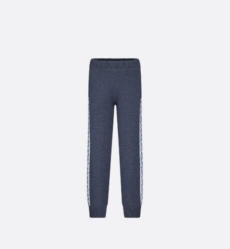 Track Pants • Navy Blue Wool, Silk and Cashmere Tricot Knit