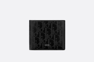 Compact Wallet • Black Dior Oblique Galaxy Leather