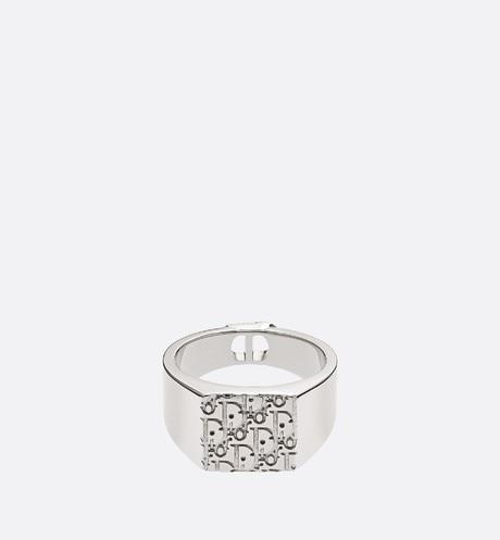 Dior Oblique Signet Ring • Silver