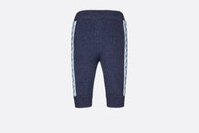 Load image into Gallery viewer, Track Pants • Navy Blue Wool, Silk and Cashmere Tricot Knit
