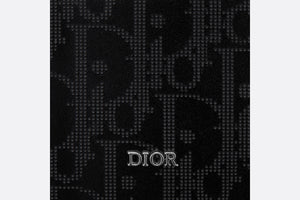 Compact Wallet • Black Dior Oblique Galaxy Leather