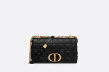 Load image into Gallery viewer, Large Dior Caro Bag • Black Soft Cannage Calfskin
